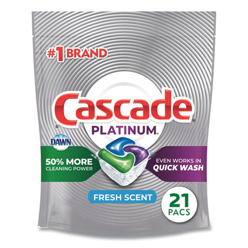 Cascade® ActionPacs, Fresh Scent, 13.5 oz Bag, 21/Pack