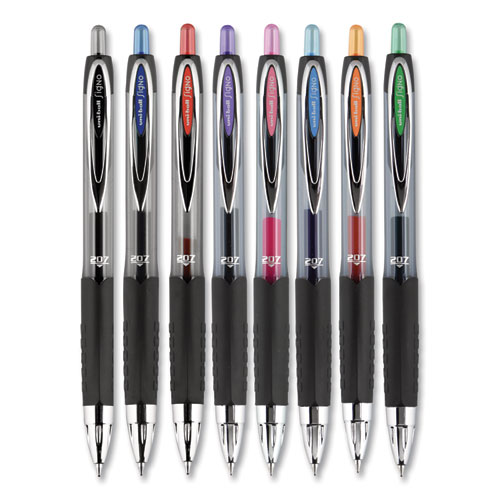 4 pack multi color uni-ball® 207™ Retractable Fraud Prevention Gel Pens 0.7 mm 