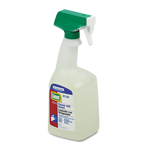 Comet Disinfecting Cleaner w/Bleach, 32oz Spray Bottle, 8/Carton