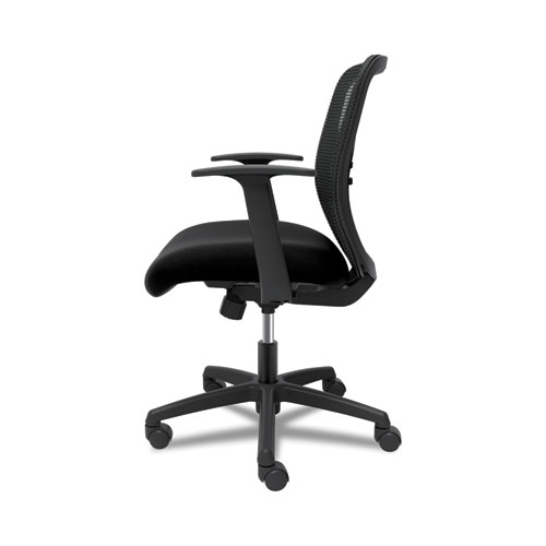 Gateway Mid-Back Task Chair, Supports Up to 250 lb, 17" to 22" Seat Height, Black