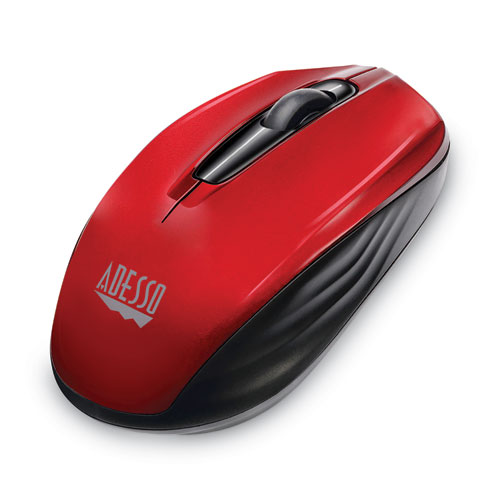 iMouse S50 Wireless Mini Mouse, 2.4 GHz Frequency/33 ft Wireless Range, Left/Right Hand Use, Red