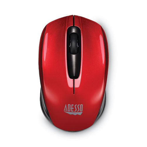 Image of iMouse S50 Wireless Mini Mouse, 2.4 GHz Frequency/33 ft Wireless Range, Left/Right Hand Use, Red