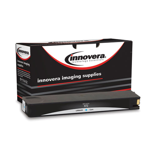 Innovera® Remanufactured Cyan Ink, Replacement for 972 (L0R86AN), 3,000 Page-Yield, Ships in 1-3 Business Days