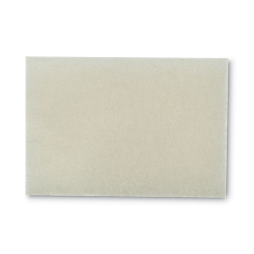 Light Duty Scrubbing Pad 9030, 3.5 x 5, White, 40/Carton