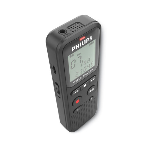Image of Philips® Voice Tracer Dvt1160 Audio Recorder, 8 Gb, Gray