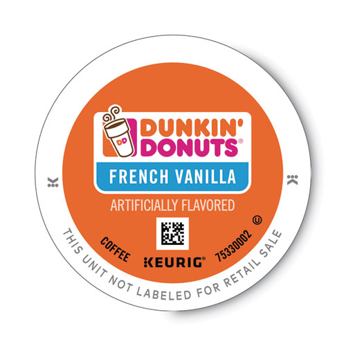 Dunkin Donuts® K-Cup Pods, French Vanilla, 22/Box