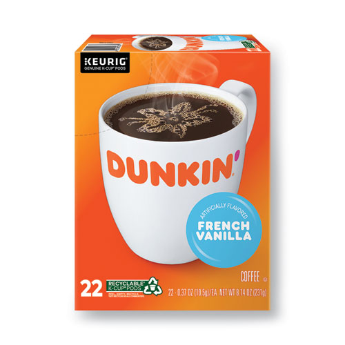 Image of Dunkin Donuts® K-Cup Pods, French Vanilla, 22/Box
