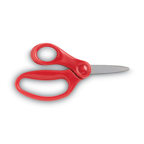 Image of Fiskars® Kids/Student Scissors, Pointed Tip, 5" Long, 1.75" Cut Length, Assorted Straight Handles