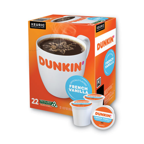 Image of Dunkin Donuts® K-Cup Pods, French Vanilla, 22/Box