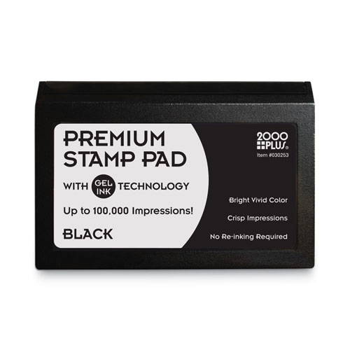 Microgel Stamp Pad for 2000 PLUS, 2 3/4 x 4 1/4, Black