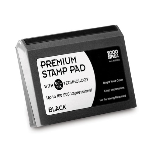 Image of Cosco Microgel Stamp Pad For 2000 Plus, 6.17" X 3.13", Black