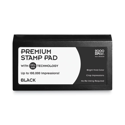 Microgel Stamp Pad for 2000 PLUS, 6.17" x 3.13", Black