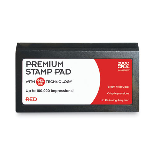 Cosco Microgel Stamp Pad For 2000 Plus, 6.17" X 3.13", Red