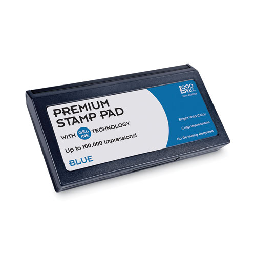 Image of Cosco Microgel Stamp Pad For 2000 Plus, 6.17" X 3.13", Blue