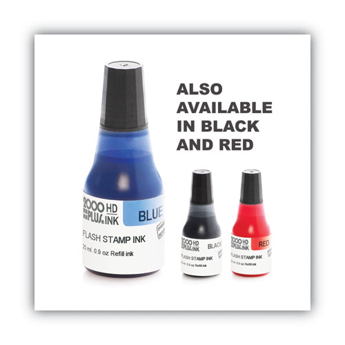 Image of Cosco 2000Plus® Pre-Ink High Definition Refill Ink, Blue, 0.9 Oz Bottle, Blue