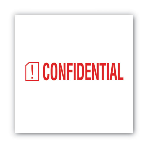 Pre-Inked Shutter Stamp, Red, CONFIDENTIAL, 1.63 x 0.5