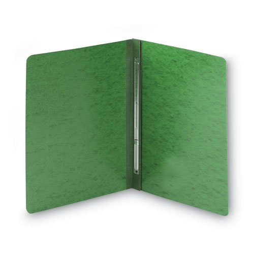 Prong Fastener Premium Pressboard Report Cover, Two-Piece Prong Fastener, 3" Capacity, 8.5 x 11, Green/Green