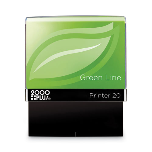 Image of Cosco 2000Plus® Green Line Message Stamp, Copy, 1.5 X 0.56, Blue