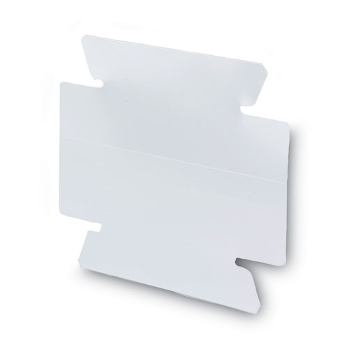 Image of Smead™ Viewables Hanging Folder Tabs And Labels, Quick-Fold Tabs With Labels, 1/3-Cut, White, 3.5" Wide, 45/Pack