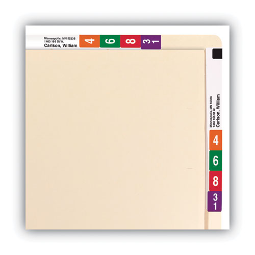 Image of Smead™ Heavyweight Manila End Tab Conversion File Folders, Straight Tabs, Letter Size, 0.75" Expansion, Manila, 100/Box