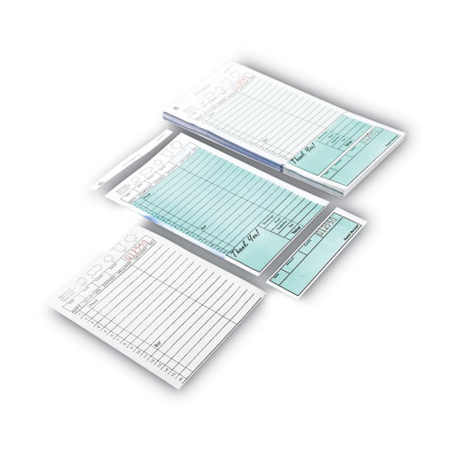 Image of Amercareroyal® Guest Check Pad, 16 Lines, Two-Part Carbonless, 4.2 X 8.25, 50 Forms/Pad, 50 Pads/Carton