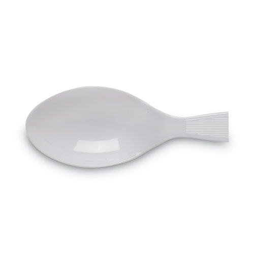 Image of Dixie® Plastic Cutlery, Heavy Mediumweight Teaspoons, White, 1,000/Carton