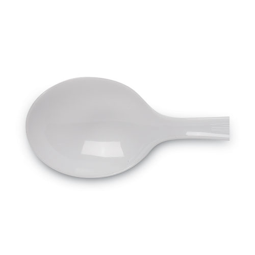 Plastic Cutlery, Heavyweight Soup Spoons, White, 1,000/Carton