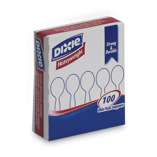 Dixie Heavyweight Plastic Forks, Clear, Pack of 1000