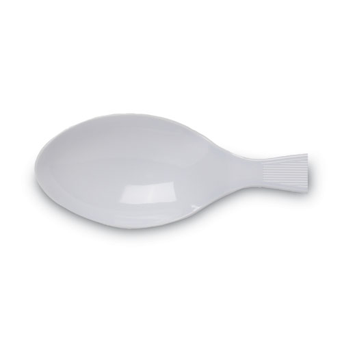Plastic Cutlery, Heavy Mediumweight Teaspoons, White, 100/Box