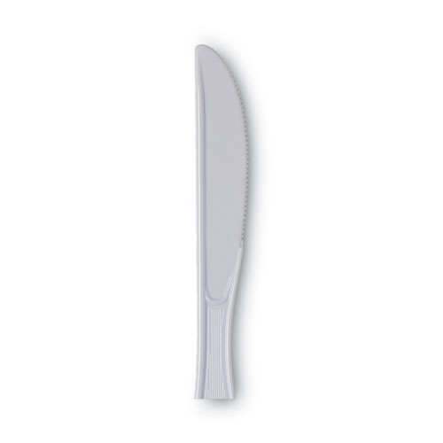Image of Dixie® Plastic Cutlery, Heavy Mediumweight Knife, 1,000/Carton