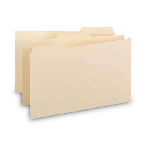 Image of Smead™ Manila Card Guides, 1/3-Cut Top Tab, Blank, 3 X 5, Manila, 100/Box