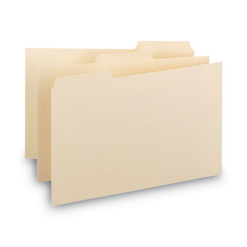 Image of Smead™ Manila Card Guides, 1/3-Cut Top Tab, Blank, 4 X 6, Manila, 100/Box