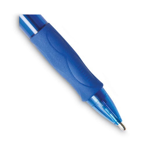 Image of Bic® Glide Bold Ballpoint Pen Value Pack, Retractable, Bold 1.6 Mm, Blue Ink, Blue Barrel, 36/Pack