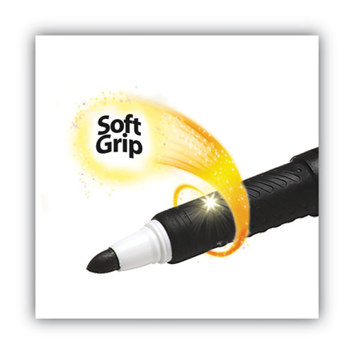 Image of Bic® Intensity Low Odor Fine Point Dry Erase Marker, Fine Bullet Tip, Black, Dozen