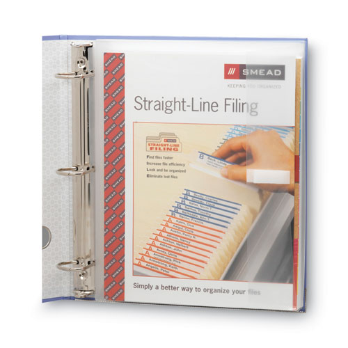 Image of Smead™ Poly Ring Binder Pockets, 9 X 11.5, Clear, 3/Pack