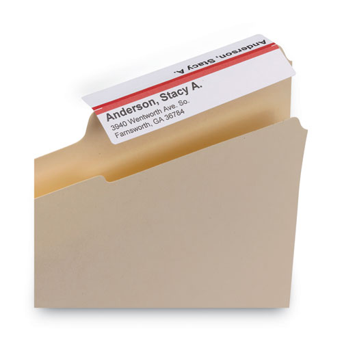 Viewables Hanging Folder Tabs and Labels, Complete Bulk Pack Refill, 1/3-Cut, Assorted Colors, 3.5" Wide, 100/Box