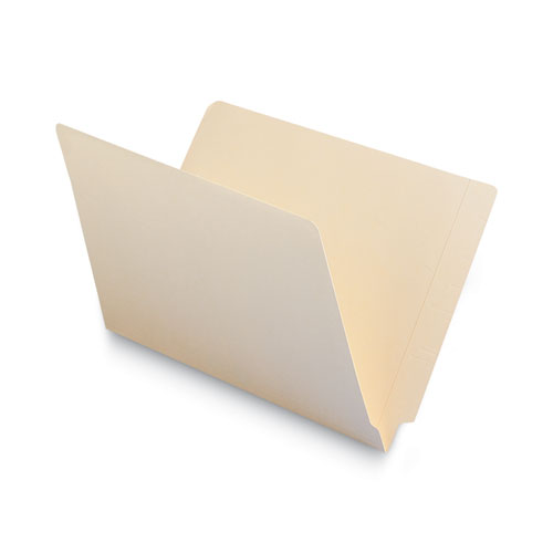 Heavyweight Manila End Tab Folders, 9.5" High Front, Reinforced Straight Tabs, Legal Size, 0.75" Expansion, Manila, 100/Box