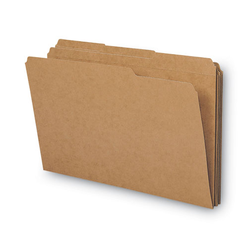 Heavyweight Kraft File Folder, 1/ 3 Cut Tabs Assorted, Legal Size, 0.