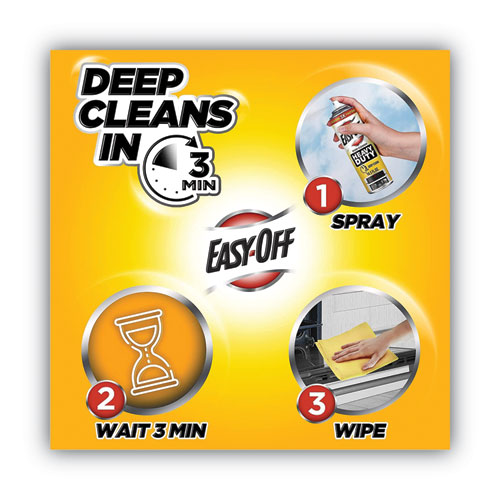 Image of Easy-Off® Heavy Duty Oven Cleaner, Fresh Scent, Foam, 14.5 Oz Aerosol Spray, 6/Carton