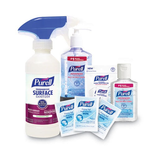 Image of Purell® Employee Care Kit, Hand And Surface Sanitizers, 6/Carton