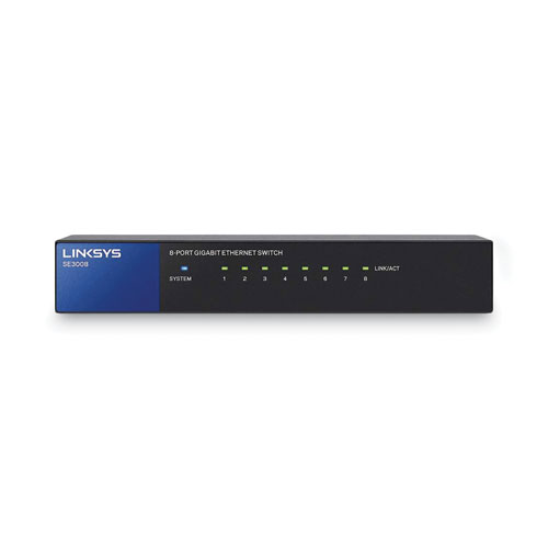 Linksys™ Se3008 Gigabit Ethernet Switch, 8 Ports