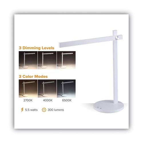 Dimmable-Bar LED Desk Lamp, White