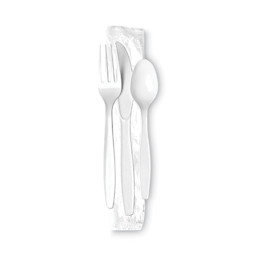 Image of Heavyweight Polystyrene Cutlery, Fork/Knife/Spoon, Champagne, 250/Carton