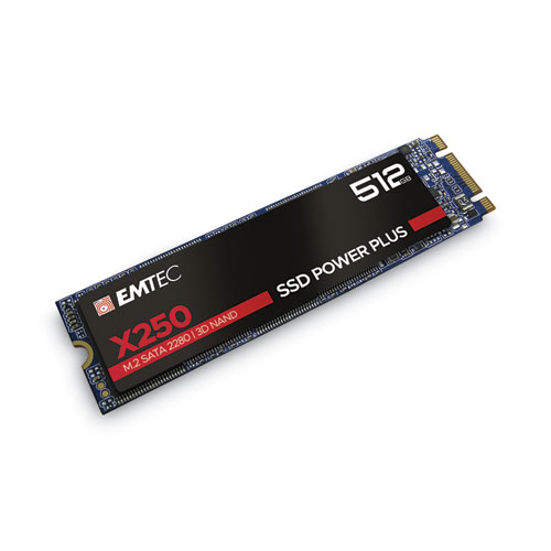 Image of Emtec® X250 Power Plus Internal Solid State Drive, 512 Gb, Sata Iii