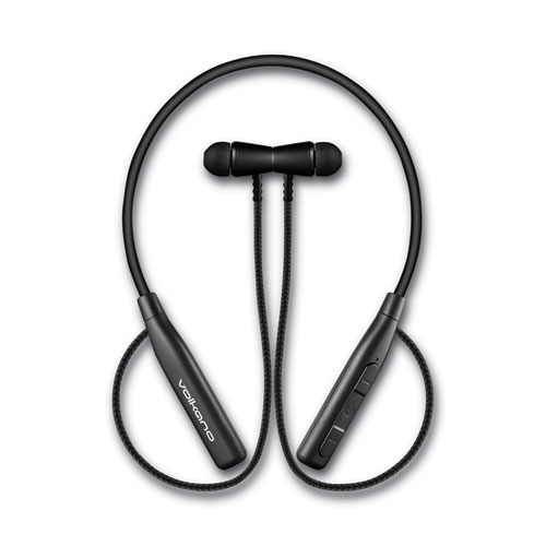 Volkano Aeon+ Series Wireless Bluetooth 5.0 Stereo Earphones With Flexible Headband, Black