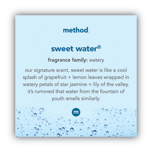 Image of Method® Foaming Hand Wash, Sweet Water, 10 Oz Pump Bottle, 6/Carton