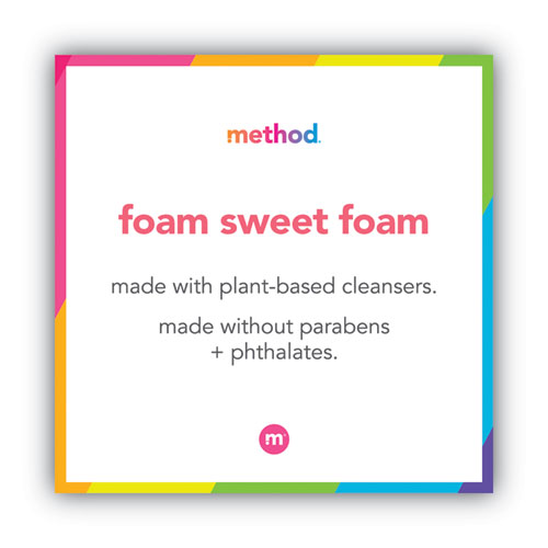Image of Method® Foaming Hand Wash, Pink Grapefruit, 10 Oz Pump Bottle, 6/Carton
