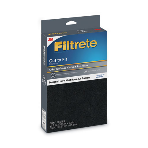 Image of Filtrete™ Odor Defense Carbon Pre Filter, 20.5 X 23.8, 4/Carton