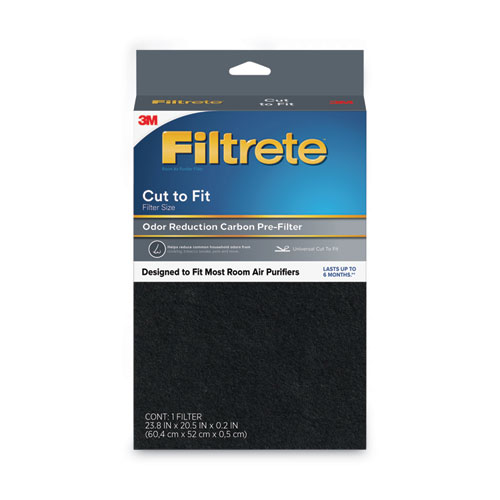 Filtrete™ Odor Defense Carbon Pre Filter, 20.5 x 23.8, 4/Carton