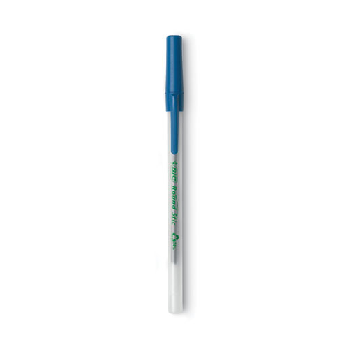 Vergelijken voormalig St BIC® Ecolutions Round Stic Ballpoint Pen Value Pack, Stick, Medium 1 mm,  Blue Ink, Clear Barrel, 50/Pack | Abel Supply